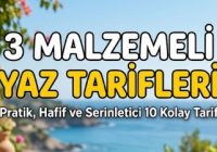 3 Malzemeli Yaz Tarifleri: Pratik, Hafif ve Serinletici 10 Kolay Tarif