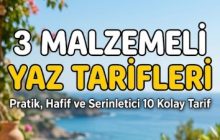 3 Malzemeli Yaz Tarifleri: Pratik, Hafif ve Serinletici 10 Kolay Tarif
