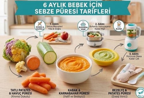 6 Aylık Bebek İçin Sebze Püresi Tarifleri