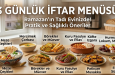 3 Günlük İftar Menüsü